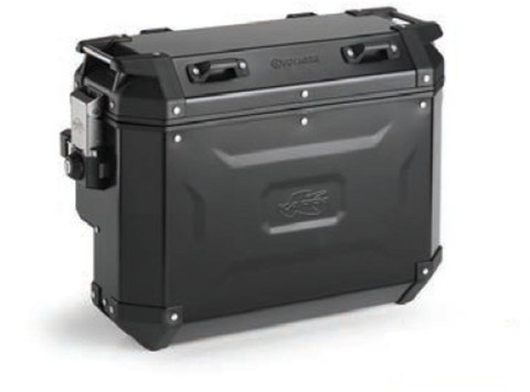 KAPPA 2025/05 KUFER BOCZNY 33L MONOKEY CAM SIDE KVGS33B K'VOYAGER ALUMINIOWY PRAWY KOLOR CZARNY ANODOWANY - WCIĘTY KAPPA