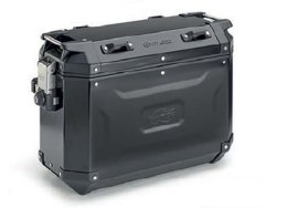 KAPPA 2025/05 KUFER BOCZNY 37L MONOKEY CAM SIDE KVG37B K'VOYAGER ALUMINIOWY LEWY KOLOR CZARNY ANODOWANY BLACK LINE KAPPA
