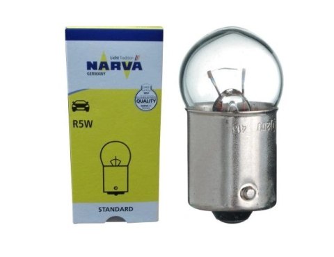 NARVA ŻARÓWKA 12V 5W BA15S R5W 1 SZTUKA (BIAŁE SZKŁO) NARVA
