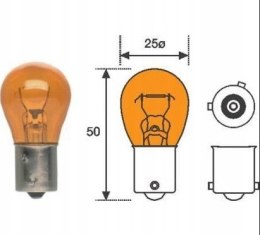 NARVA ŻARÓWKA 21W 12V BAU15S PY21W (ORANGE) - POMARAŃCZOWA KIERUNKOWSKAZ 1 SZTUKA NARVA