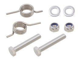 PSYCHIC 2025/01 ZESTAW MONTAŻOWY PODNÓŻKÓW (SWORZNIE, SPRĘŻYNY, PODKŁADKI I ZABEZPIECZENIA) SHERCO SM 50 R / RS '20-'23, 50 ENDU PSYCHIC