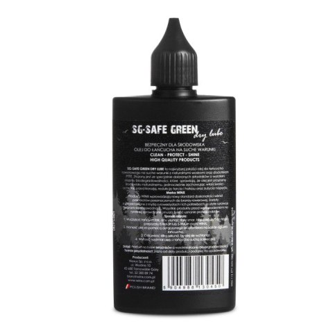 WINX OLEJ DO ŁAŃCUCHA ROWEROWEGO SG SAFE GREEN SUCHE WARUNKI 100ML WINX