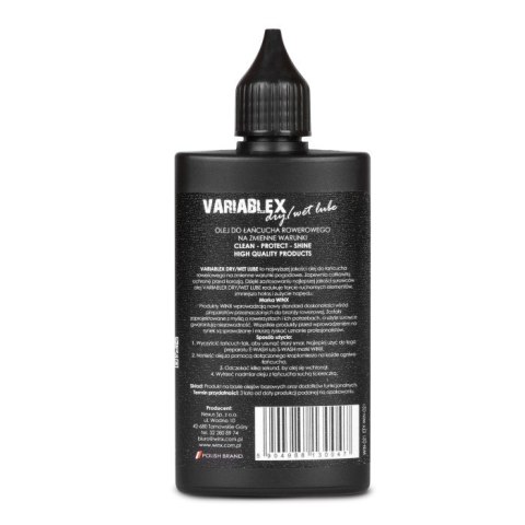 WINX OLEJ DO ŁAŃCUCHA ROWEROWEGO VARIABLEX ZMIENNE WARUNKI 100ML WINX