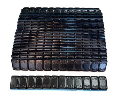 BIKETEC CIĘŻARKI DO WYWAŻANIA KÓŁ KLEJONE 5 GRAM 20 PASKÓW PO 12 KOLOR CZARNY BIKETEC