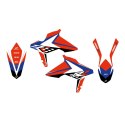 BLACKBIRD KOMPLET NAKLEJEK (OKLEIN) BETA RR 2T/4T '13-'17 DREAM 5 KOLOR POMARAŃCZOWY CZARNY BIAŁY BLACKBIRD