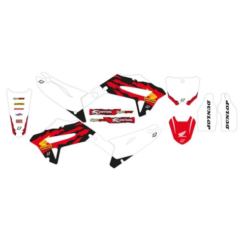 BLACKBIRD KOMPLET NAKLEJEK (OKLEIN) HONDA CR 125R '02-'07, CR 250R '02-'07 RETRO (RESTYLING POLISPORT '22) BLACKBIRD
