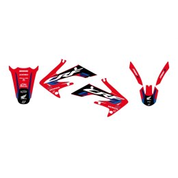 BLACKBIRD KOMPLET NAKLEJEK (OKLEIN) HONDA CRF 250R '04-'09, CRF 250X '04-'21 DREAM 5 KOLOR CZERWONY CZARNY BLACKBIRD