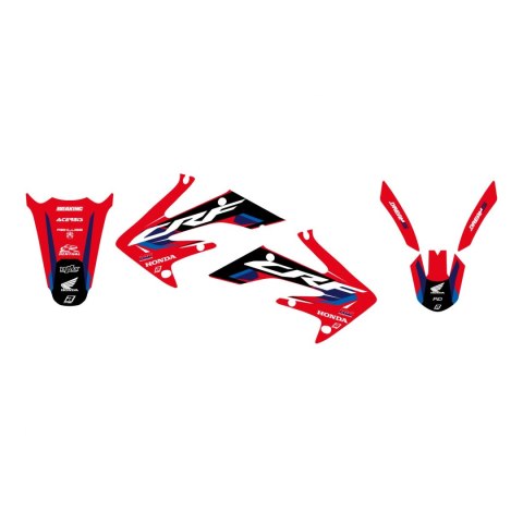 BLACKBIRD KOMPLET NAKLEJEK (OKLEIN) HONDA CRF 250R '04-'09, CRF 250X '04-'21 DREAM 5 KOLOR CZERWONY CZARNY BLACKBIRD