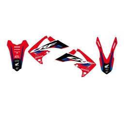 BLACKBIRD KOMPLET NAKLEJEK (OKLEIN) HONDA CRF 250R '10-'13; CRF 450R '09-'12 DREAM 5 KOLOR CZERWONY CZARNY BLACKBIRD