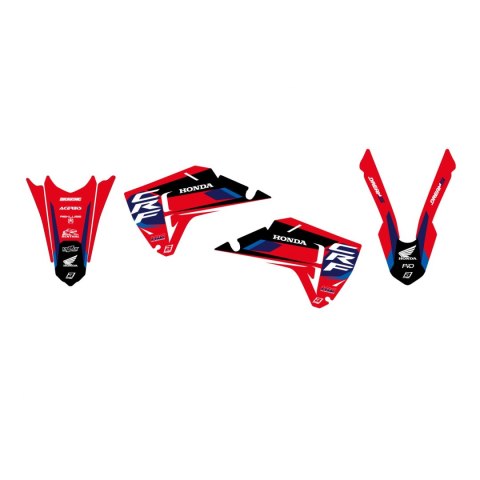 BLACKBIRD KOMPLET NAKLEJEK (OKLEIN) HONDA CRF 250R '25; CRF 450R '25 DREAM 5 KOLOR CZERWONY CZARNY BIAŁY BLACKBIRD