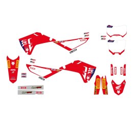 BLACKBIRD KOMPLET NAKLEJEK (OKLEIN) HONDA CRF 250R '25; CRF 450R '25 REPLICA TEAM HRC KOLOR CZERWONY CZARNY BLACKBIRD