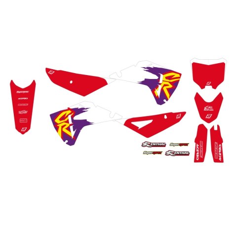 BLACKBIRD KOMPLET NAKLEJEK (OKLEIN) HONDA CRF 250R '25; CRF 450R '25 RETRO BLACKBIRD