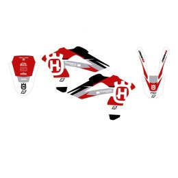 BLACKBIRD KOMPLET NAKLEJEK (OKLEIN) HUSQVARNA CR 125 '06-'08, WR 250/300 '06-'13 DREAM 5 KOLOR CZERWONY BIAŁY CZARNY BLACKBIRD