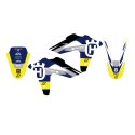 BLACKBIRD KOMPLET NAKLEJEK (OKLEIN) HUSQVARNA TE/TC 250/450/510 '05-'07 DREAM 5 KOLOR NIEBIESKI ŻÓŁTY BLACKBIRD