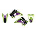 BLACKBIRD KOMPLET NAKLEJEK (OKLEIN) KAWASAKI KX 125/250 '03-'08 DREAM 5 KOLOR ZIELONY CZARNY BLACKBIRD