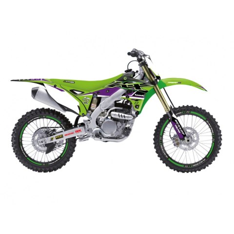BLACKBIRD KOMPLET NAKLEJEK (OKLEIN) KAWASAKI KX 250F '13-'16 DREAM 4 KOLOR ZIELONY CZARNY BLACKBIRD