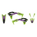 BLACKBIRD KOMPLET NAKLEJEK (OKLEIN) KAWASAKI KX 250F '17-'20 DREAM KOLOR ZIELONY CZARNY BLACKBIRD