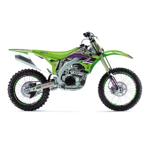 BLACKBIRD KOMPLET NAKLEJEK (OKLEIN) KAWASAKI KX 450F '09-'11 DREAM 5 KOLOR ZIELONY CZARNY BLACKBIRD