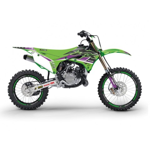 BLACKBIRD KOMPLET NAKLEJEK (OKLEIN) KAWASAKI KX 85 '22-'23 DREAM 5 KOLOR ZIELONY CZARNY BLACKBIRD