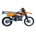 BLACKBIRD KOMPLET NAKLEJEK (OKLEIN) KTM 4T '96-'99 (4 STROKE ALL MODELS) DREAM 5 KOLOR POMARAŃCZOWY CZARNY BLACKBIRD