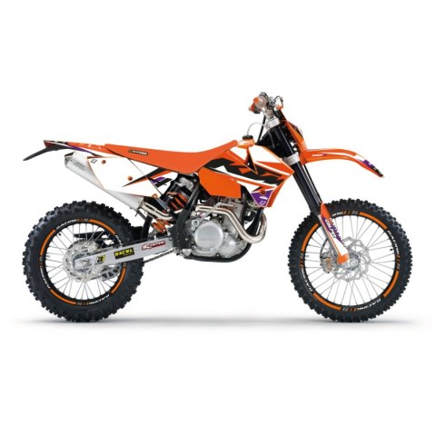 BLACKBIRD KOMPLET NAKLEJEK (OKLEIN) KTM EXC/EXC-F '05-'07, SX/SX-F '05-'06 DREAM 5 KOLOR POMARAŃCZOWY CZARNY BLACKBIRD