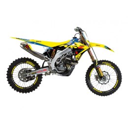 BLACKBIRD KOMPLET NAKLEJEK (OKLEIN) SUZUKI RMZ 250 '19-'25, RMZ 450 '18-'25 DREAM 5 KOLOR ŻÓŁTY NIEBIESKI BLACKBIRD