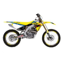 BLACKBIRD KOMPLET NAKLEJEK (OKLEIN) SUZUKI RMZ 450 '08-'17 DREAM 5 KOLOR NIEBIESKI ŻÓŁTY CZARNY BLACKBIRD