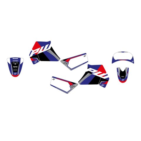 BLACKBIRD KOMPLET NAKLEJEK (OKLEIN) YAMAHA PW 50 '90-'22 DREAM 5 KOLOR NIEBIESKI BLACKBIRD