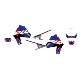 BLACKBIRD KOMPLET NAKLEJEK (OKLEIN) YAMAHA PW 80 '96-'19 DREAM 5 KOLOR NIEBIESKI CZARNY BLACKBIRD