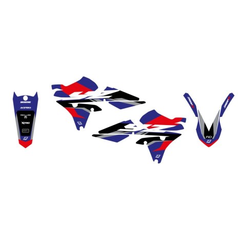 BLACKBIRD KOMPLET NAKLEJEK (OKLEIN) YAMAHA YZ 250F '14-'18, YZ 450F '14-'17 DREAM 5 KOLOR NIEBIESKI CZARNY BLACKBIRD