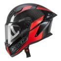 CABERG KASK INTEGRALNY Z BLENDĄ MODEL DRIFT EVO II CARBON NOVA RED (PINLOCK) KOLOR CZARNY/SZARY/CZERWONY ROZMIAR XS (PINLOCK W Z CABERG