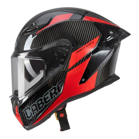 CABERG KASK INTEGRALNY Z BLENDĄ MODEL DRIFT EVO II CARBON NOVA RED (PINLOCK) KOLOR CZARNY/SZARY/CZERWONY ROZMIAR XS (PINLOCK W Z CABERG