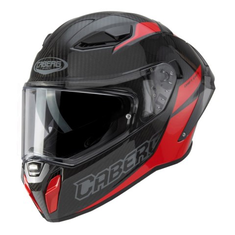 CABERG KASK INTEGRALNY Z BLENDĄ MODEL DRIFT EVO II CARBON NOVA RED (PINLOCK) KOLOR CZARNY/SZARY/CZERWONY ROZMIAR XS (PINLOCK W Z CABERG
