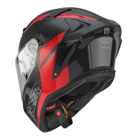CABERG KASK INTEGRALNY Z BLENDĄ MODEL DRIFT EVO II CARBON NOVA RED (PINLOCK) KOLOR CZARNY/SZARY/CZERWONY ROZMIAR XS (PINLOCK W Z CABERG