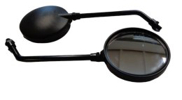 GZ LUSTERKO UNIWERSALNE KOMPLET OKRĄGŁE LEWE I PRAWE (KOMPLET) GWINT M10 KOLOR CZARNY GZ