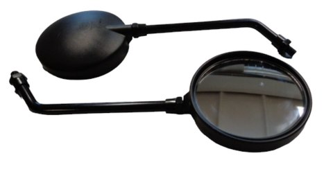 GZ LUSTERKO UNIWERSALNE KOMPLET OKRĄGŁE LEWE I PRAWE (KOMPLET) GWINT M10 KOLOR CZARNY GZ