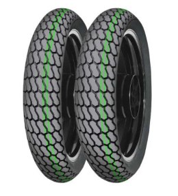 MITAS OPONA 130/80-19 (27X7-19) H-18 SS FLAT TRACK NHS TT PRZÓD/TYŁ DOT 2022 (DOT:CTDD) (PODWÓJNY ZIELONY PASEK) (23408) WYCOFAN MITAS