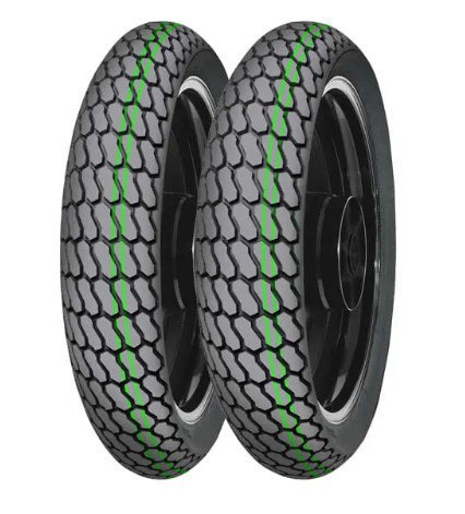MITAS OPONA 130/80-19 (27X7-19) H-18 SS FLAT TRACK NHS TT PRZÓD/TYŁ DOT 2022 (DOT:CTDD) (PODWÓJNY ZIELONY PASEK) (23408) WYCOFAN MITAS