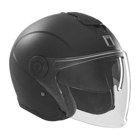 NOX PREMIUM KASK OTWARTY JET NITRO Z BLENDĄ KOLOR CZARNY MAT ROZMIAR M NOX