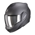 SCORPION KASK SZCZĘKOWY (SZCZĘKA DO TYŁU) EXO-TECH CARBON SOLID MATT BLACK KOLOR CZARNY MAT (KARBON) ROZMIAR XXL SCORPION