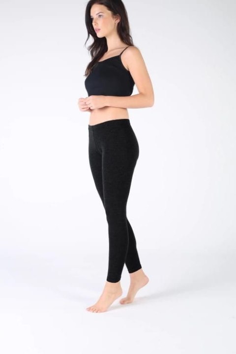 WOOLONA NORTE SPODNIE (LEGGINSY) TERMOAKTYWNE DAMSKIE (100% WEŁNY MERINO) KOLOR CZARNY ROZMIAR XL WOOLONA