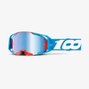 100 PROCENT JETT LAWRENCE LE ZESTAW GOGLE ARMATIC CHERRY-TORCHED MIRROR LENS+BLUE-BLUE MIRROR LENS 100 PROCENT