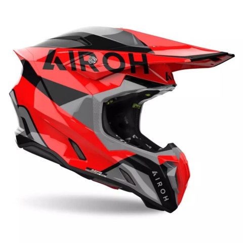 AIROH NOWY TOWAR KASK CROSS / ENDURO / ATV / QUAD TWIST 3 KING RED GLOSS KOLOR CZARNY/SZARY/CZERWONY ROZMIAR XL AIROH