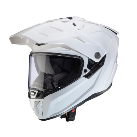 CABERG KASK OFFROAD / TRAIL / ADVENTURE DUOSPORT (DUAL) TANAMI SOLID Z SZYBKĄ I BLENDĄ KOLOR BIAŁY POŁYSK ROZMIAR M (PINLOCK W Z CABERG