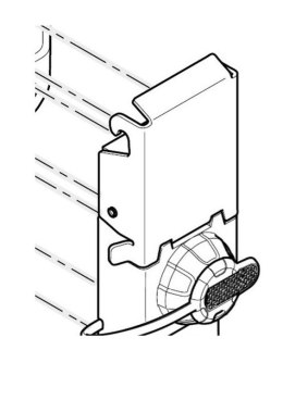 KAPPA ZAMEK DO KUFRA KOMPLETNY (PASUJE DO KUFRÓW CENTRALNYCH / TOP CASE KFR580A/B, KFR480A/B, KFR420A/B, KVE58, KVE48, KVE42) KAPPA