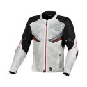 MACNA WYPRZEDAŻ KURTKA FOXTER MOTORCYCLE JACKET LIGHT GREY/BLACK KOLOR JASNY SZARY/CZARNY ROZMIAR L MACNA