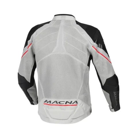 MACNA WYPRZEDAŻ KURTKA FOXTER MOTORCYCLE JACKET LIGHT GREY/BLACK KOLOR JASNY SZARY/CZARNY ROZMIAR L MACNA