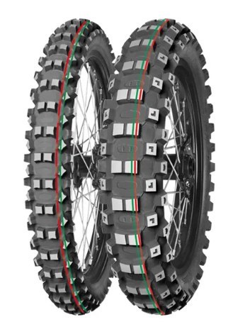 MITAS OPONA 90/90-21 TERRA FORCE-MX MH 54M (CZERWONO-ZIELONY PASEK) TT PRZÓD DOT 2025 (DOT:XCDP) (460098) (zamiennik:70000133) MITAS