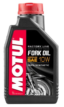 MOTUL OLEJ DO TELESKOPÓW / AMORTYZATORÓW / ZAWIESZENIA FORK OIL FACTORY LINE 10W MEDIUM (SYNTETYCZNY) 1L MOTUL