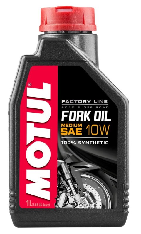MOTUL OLEJ DO TELESKOPÓW / AMORTYZATORÓW / ZAWIESZENIA FORK OIL FACTORY LINE 10W MEDIUM (SYNTETYCZNY) 1L MOTUL
